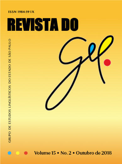 					Visualizar v. 15 n. 2 (2018): Revista do GEL
				