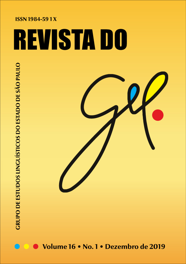 					Visualizar v. 16 n. 1 (2019): Revista do GEL
				